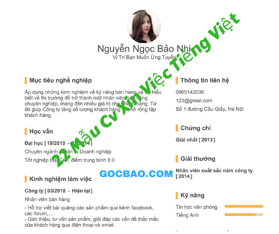 Download 22 Mẫu CV Xin Việc Tiếng Việt Chuẩn Hoàn Chỉnh Trên Word