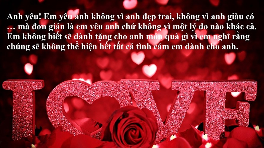 lời chúc valentine dành cho bạn trai