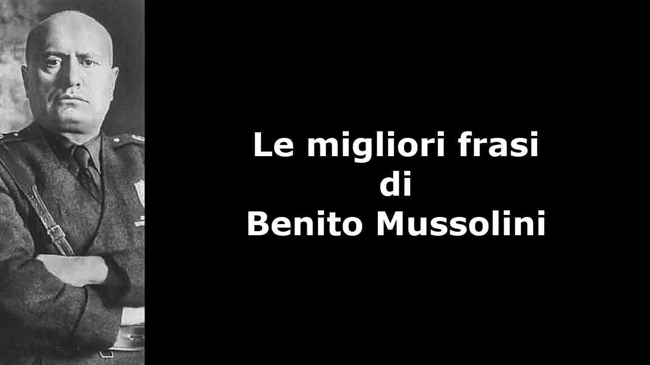 La forza è l'unico diritto nelle relazioni internazionali - Citazioni Mussolini