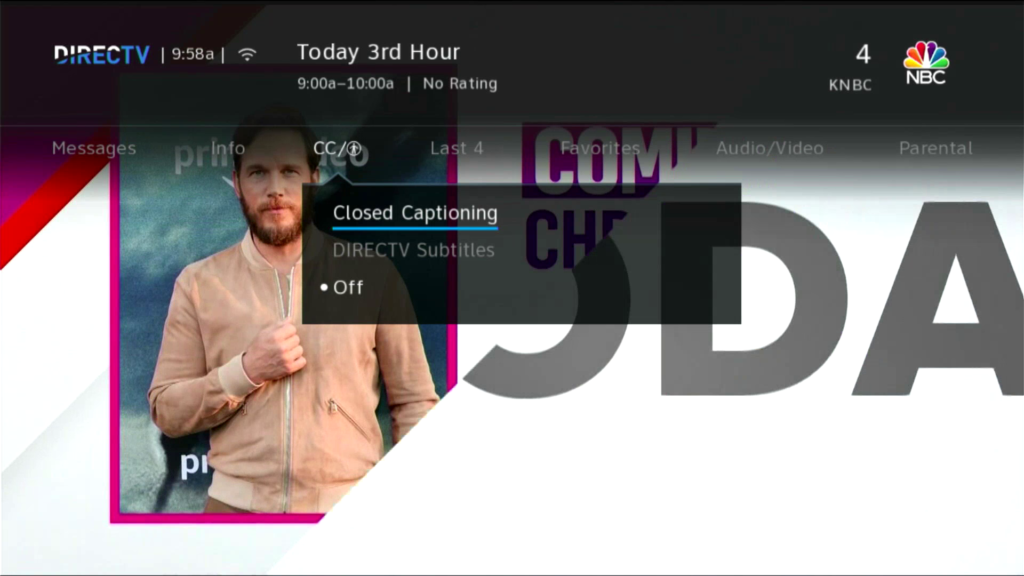 DirecTV Closed Captioning Won’t Turn On